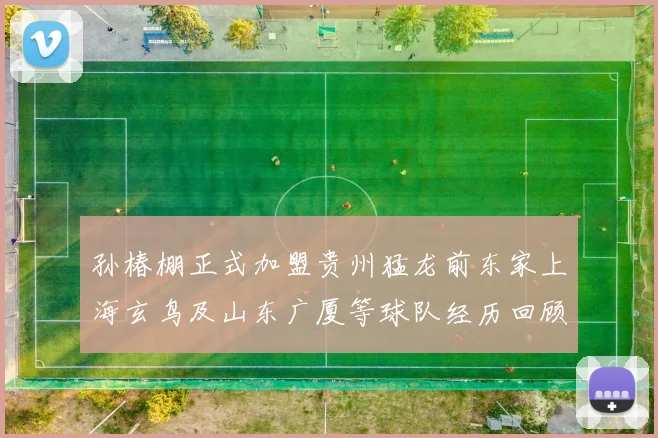 孙椿棚正式加盟贵州猛龙前东家上海玄鸟及山东广厦等球队经历回顾